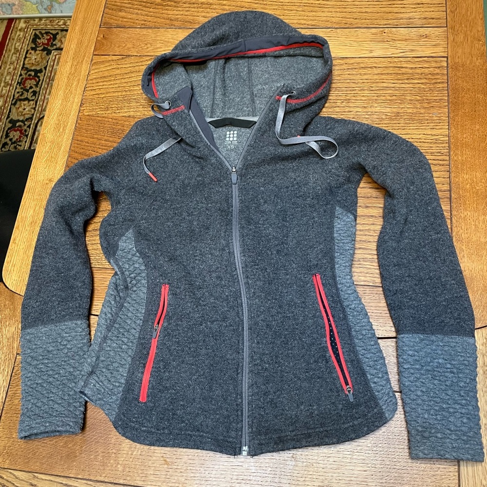 Title Nine wool zip hoody XS
